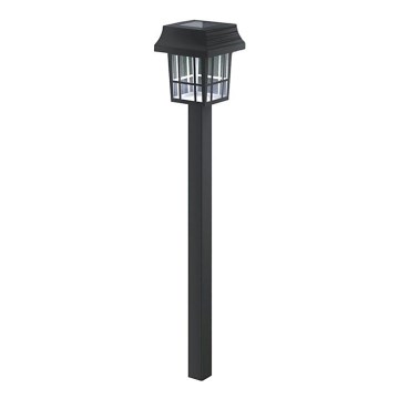 Aigostar - Lampada solare LED 2V 6500 K IP44 40 mAh nera