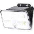 Aigostar - Lampada solare LED con sensore, 3,7 V, 6500 K, 500 mAh, IP65, nera