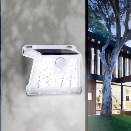 Aigostar - Lampada solare LED da esterno con sensore LED/1,48W/3,7V IP65 1200 mAh