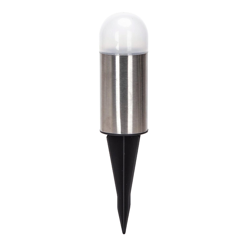Aigostar - Lampada solare LED LED/0,006W/1,2V 20cm cromo opaco 6500K IP44