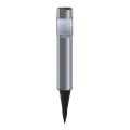 Aigostar - Lampada solare LED LED/0,006W/1,2V 31,5 cm 100 mAh cromo opaco 6500K IP44