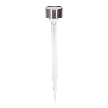 Aigostar - Lampada solare LED LED/0,006W/1,2V 32cm cromo opaco 200 mAh 2700K IP44