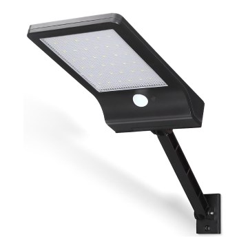 Aigostar - Lampada stradale solare LED con sensore LED/3W/3,7V1800 mAh IP44 3000/4000/5000K + telecomando