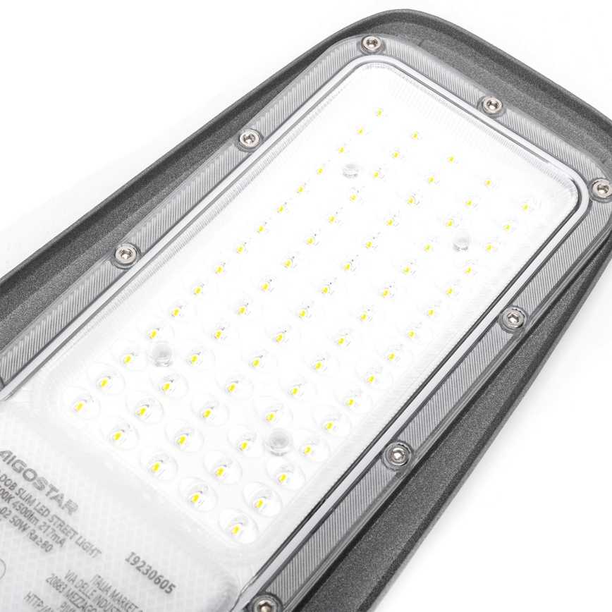 Aigostar - Lampadaire de rue LED SLIM 50W/230V 6500K IP65