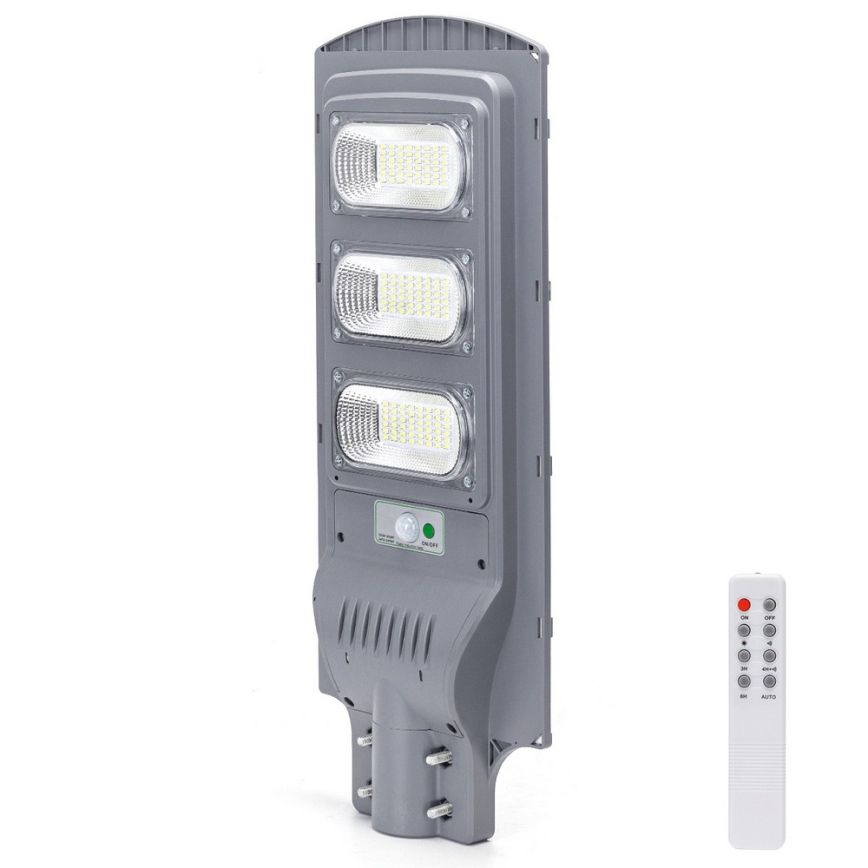 Aigostar - Lampadaire solaire avec détecteur LED/150W/3,2V 15000mAh IP65 6500K + télécommande