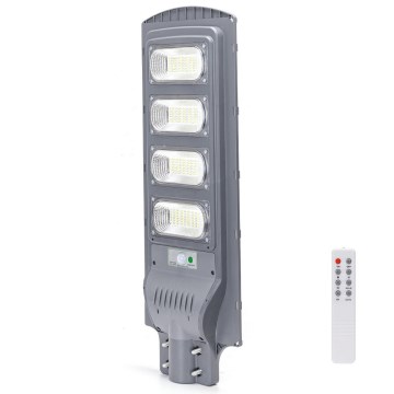 Aigostar - Lampadaire solaire avec détecteur LED/200W/3,2V 20000mAh IP65 6500K + télécommande