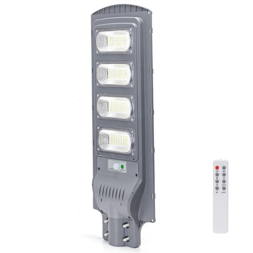 Aigostar - Lampadaire solaire avec détecteur LED/200W/3,2V 20000mAh IP65 6500K + télécommande