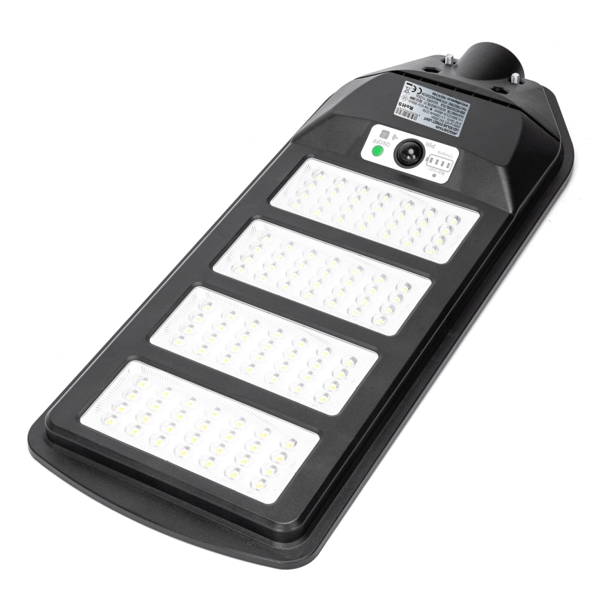 Aigostar - Lampadaire solaire avec détecteur LED/200W/3,2V 12000mAh IP65 6500K + Télécommande