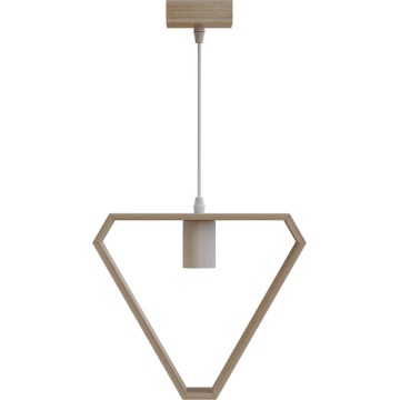 Aigostar - Lampadario a sospensione con cavo 1xE27/60W/230V beige