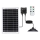 Aigostar - Lampadario solare a LED con sensore LED/70W/12V 6000 mAh 6500K IP65 Ø 23,5 cm + telecomando