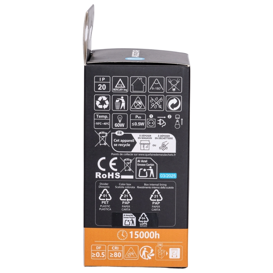 Aigostar - Lampadina LED RGBW dimmerabile A60 E27/8W/230V 3000K + telecomando