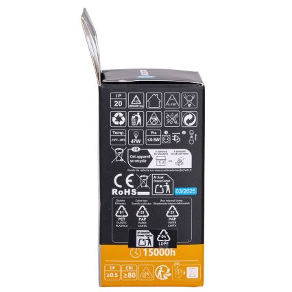Aigostar - Lampadina LED RGBW dimmerabile G45 E27/6W/230V 3000K + telecomando