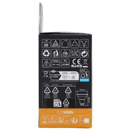 Aigostar - Lampadina LED RGBW dimmerabile GU10/6W/230V 3000K + telecomando