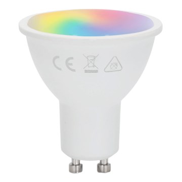 Aigostar - Lampadina LED RGBW GU10/6W/230V 3000K + telecomando