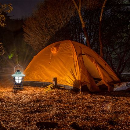 Aigostar - Lampe de camping portable à intensité variable et rechargeable LED/3W/3,7V 1200mAh