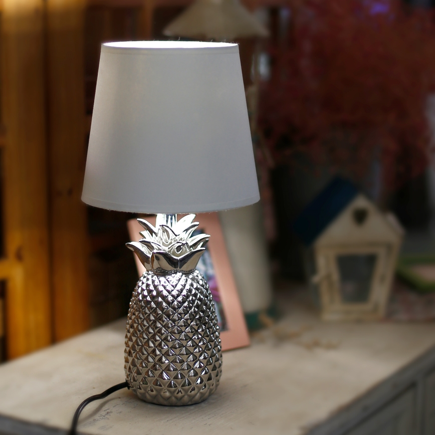 Aigostar - Lampe de table 1xE14/40W/230V chrome brillant