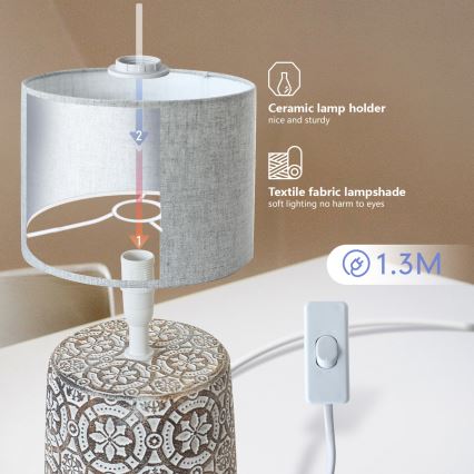 Aigostar - Lampe de table 1xE14/40W/230V
