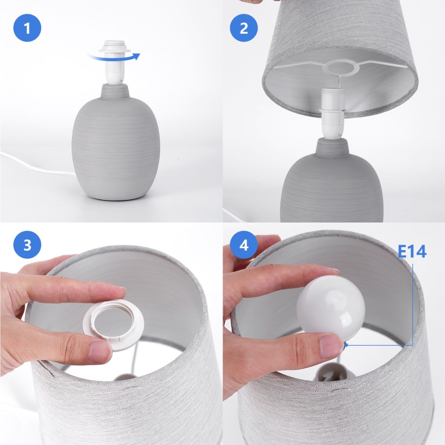 Aigostar - Lampe de table 1xE14/40W/230V