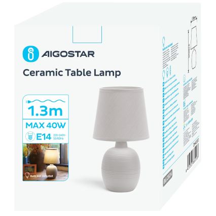 Aigostar - Lampe de table 1xE14/40W/230V