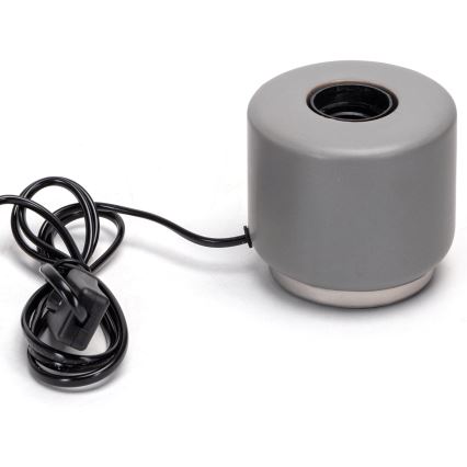 Aigostar - Lampe de table 1xE27/60W/230V gris