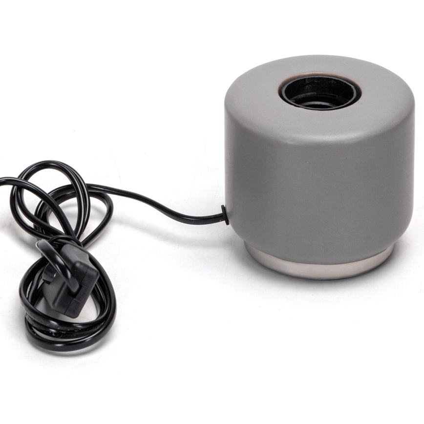 Aigostar - Lampe de table 1xE27/60W/230V gris