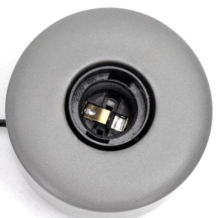Aigostar - Lampe de table 1xE27/60W/230V gris