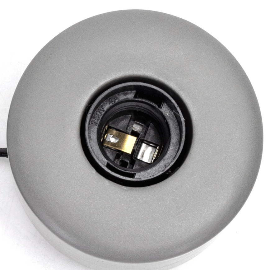 Aigostar - Lampe de table 1xE27/60W/230V gris