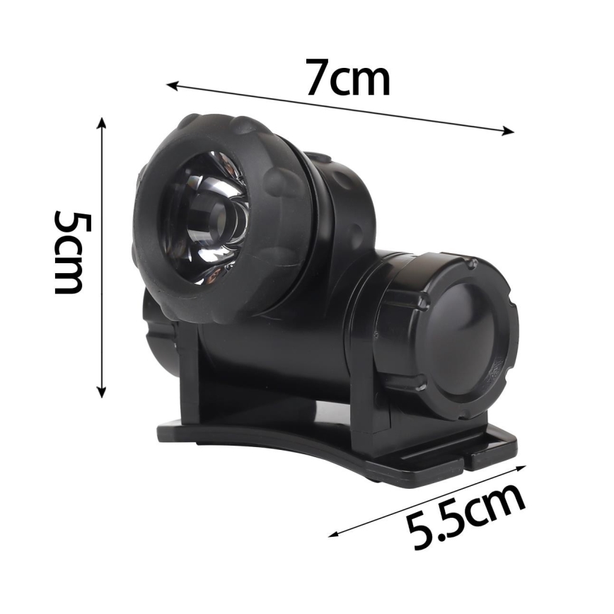 Aigostar - Lampe frontale LED/1,8W/3xAAA