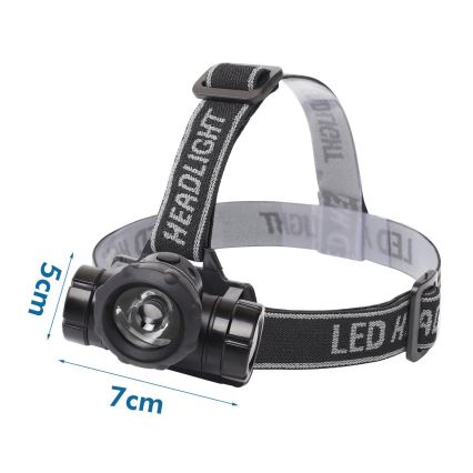 Aigostar - Lampe frontale LED/1,8W/3xAAA
