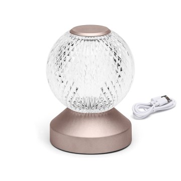 Aigostar- Lampe rechargeable LED à intensité variable/1W/5V 2700/4000/6500K 1800mAh 13,5 cm