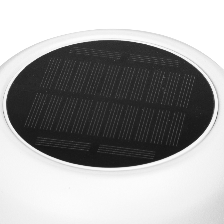 Aigostar - Lampe de table solaire à intensité variable rechargeable LED/3W/5V 2200mAh blanc IP54