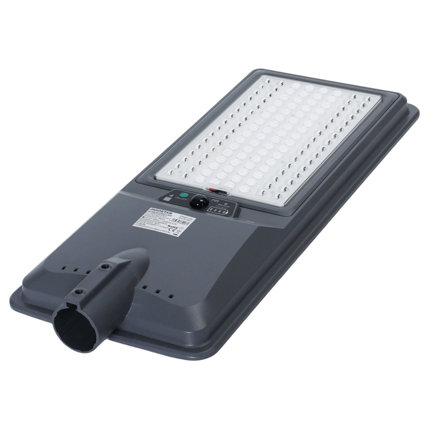 Aigostar - Lampadaire solaire LED avec capteur LED/300W/3,2V 3600mAh + télécommande