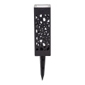 Aigostar - Lampe solaire LED/0,006W/1,2V 28,5cm noir 100 mAh 6500K  IP44