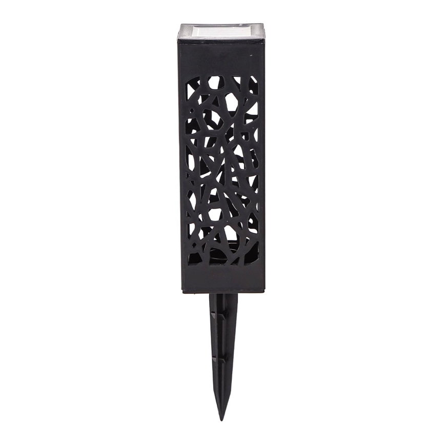 Aigostar - Lampe solaire LED/0,006W/1,2V 28,5cm noir 100 mAh 6500K  IP44