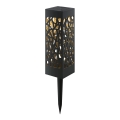 Aigostar - Lampe solaire LED/0,006W/1,2V 28,5cm noir 2700K IP44 100 mAh