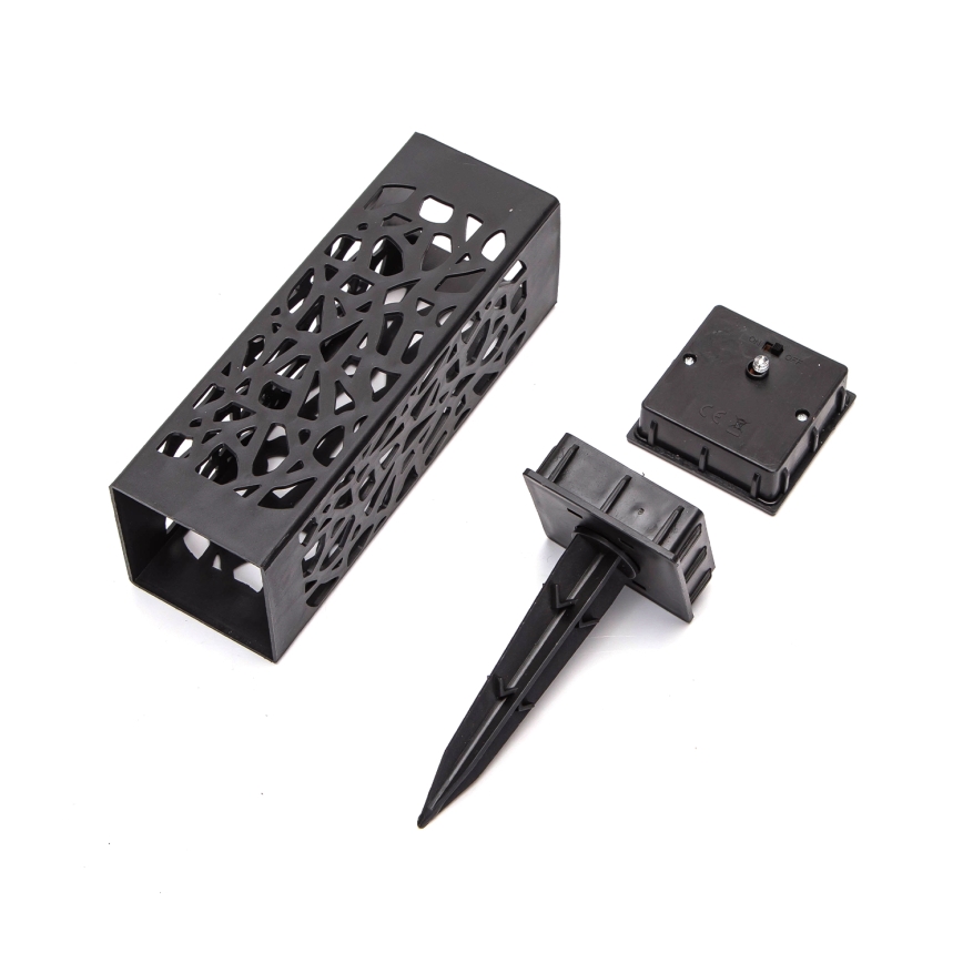 Aigostar - Lampe solaire LED/0,006W/1,2V 28,5cm noir 100 mAh 6500K  IP44