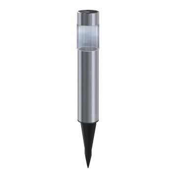 Aigostar - Lampe solaire LED/0,006W/1,2V 31,5 cm chrome mat 6500K IP44