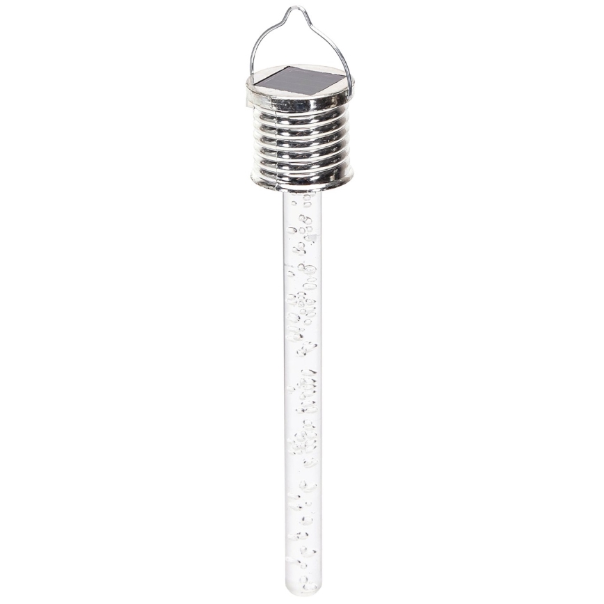 Aigostar - Lampe solaire LED/0,006W/1,2V chrome 2700K IP44