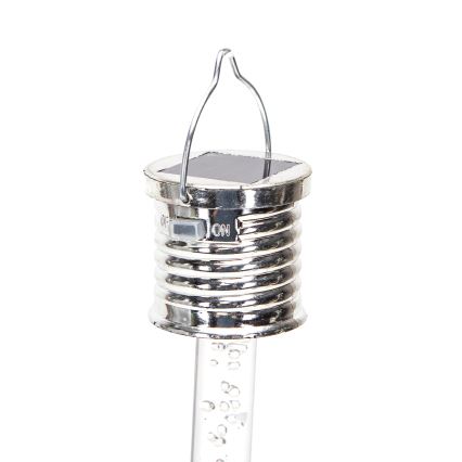 Aigostar - Lampe solaire LED/0,006W/1,2V chrome 2700K IP44