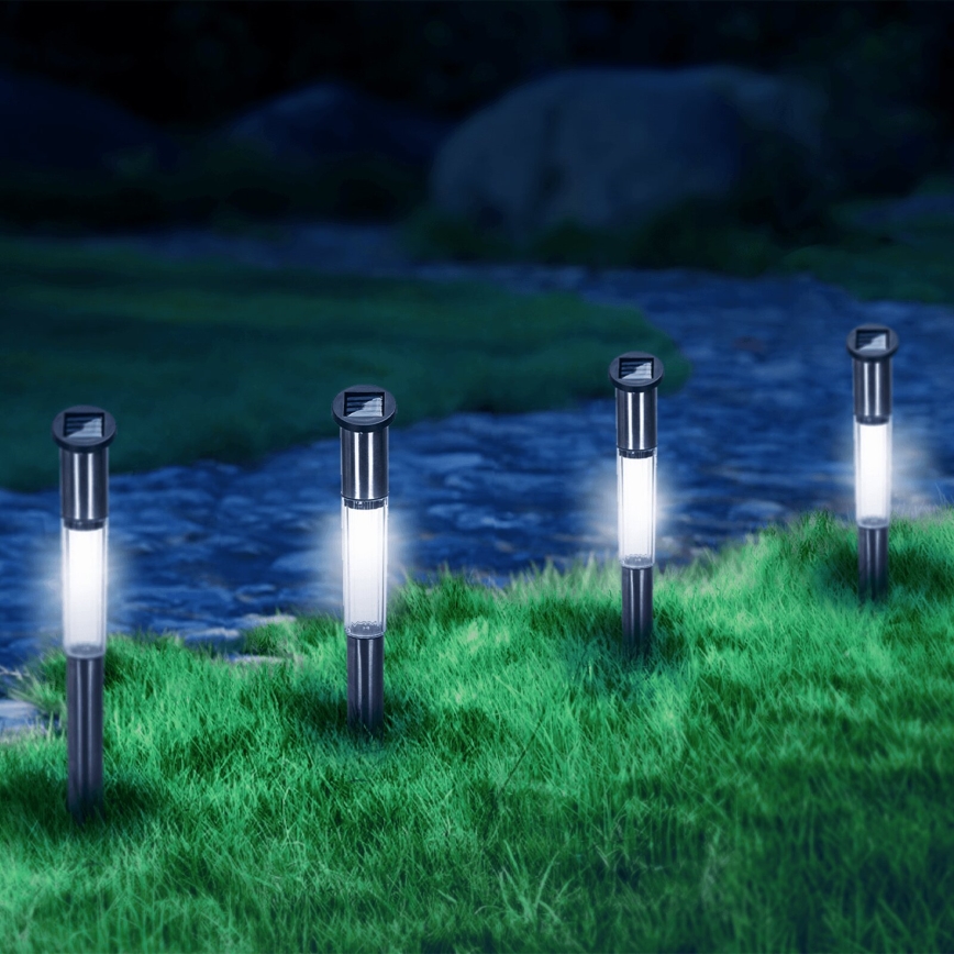 Aigostar - Lampe solaire LED/0,012W/1,2V 100 mAh 6500K IP44 55 cm
