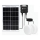Aigostar - Lampe solaire LED 2xLED/35W/12V 6000 mAh 6500K IP65 Ø 16,8 cm + télécommande