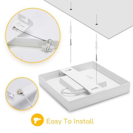 Aigostar - LED-Aufputz-Deckenleuchte LED/6W/230V 4000K 12,2x12,2 cm weiß
