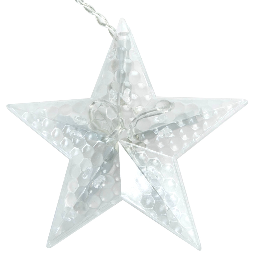 Aigostar - LED-Lichterkette für den Außenbereich 120 LEDs/6 W/230 V/8 Funktionen 3×0,6 m IP44 kaltweiß + Fernbedienung
