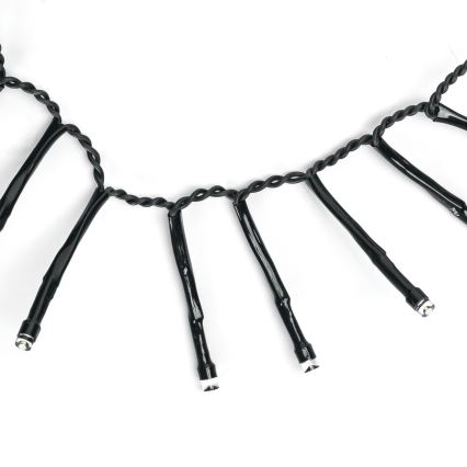 Aigostar - LED Außen-Weihnachtslichterkette 200xLED/8 Funktionen 3xAA 5,3 m IP44 kaltweiß