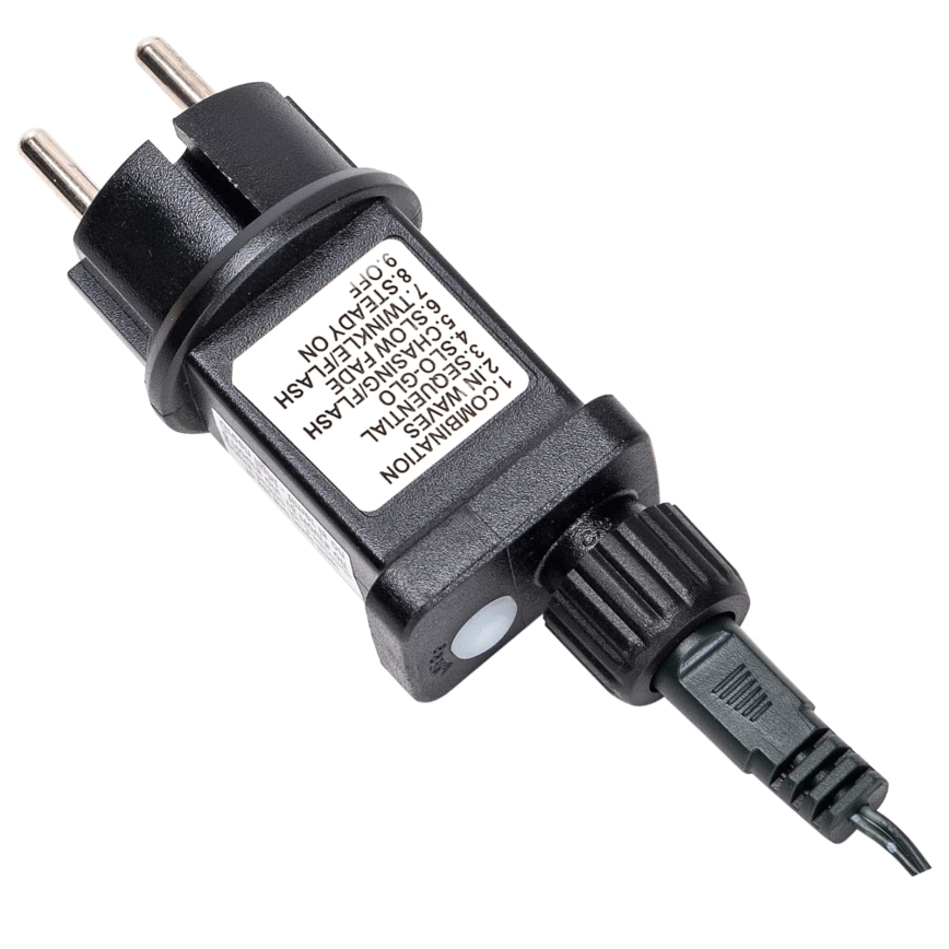 Aigostar - LED-Außen-Weihnachtslichterkette 200xLED/8 Funktionen 23m IP44 Warmweiß/Kaltweiß