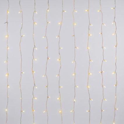 Aigostar - LED Außen-Weihnachts-Lichterkette 200xLED/8 Funktionen 3xAA 5x2m IP44 warmweiß