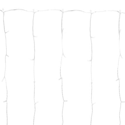 Aigostar - LED-Weihnachtslichterkette für den Außenbereich 300 LEDs / 8 Funktionen 3 x 1 m IP44 kaltweiß + Fernbedienung