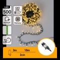 Aigostar - LED-Außen-Weihnachts-Lichterkette 500xLED/8 Funktionen 13m IP44 warmweiß