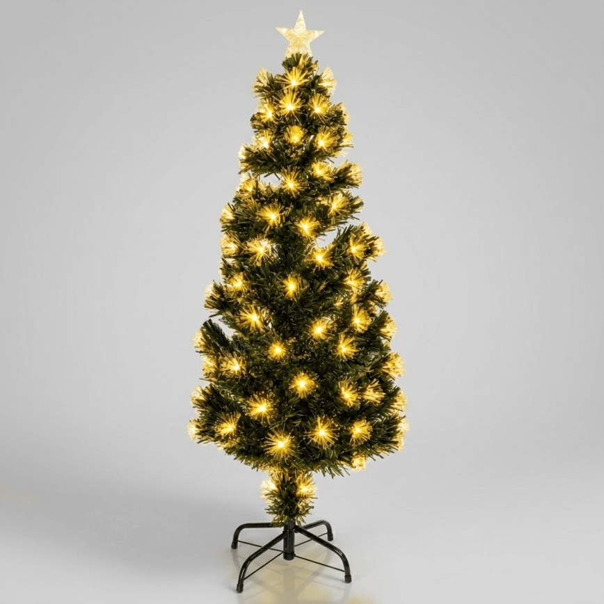 Aigostar - LED-Außen-Weihnachtsbaum 125xLED/8 Funktionen 1,2 m IP44 warmweiß