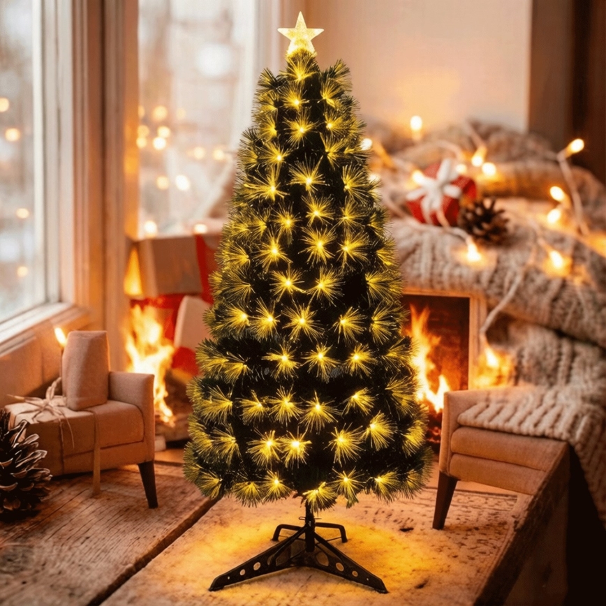 Aigostar - LED-Außen-Weihnachtsbaum 55 LEDs / 8 Funktionen, 0,6 m, IP44, warmweiß